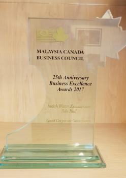 Malaysia Canada Business Council
25th Anniversary Business Excellence Award 2017 - Good Corporate Governance